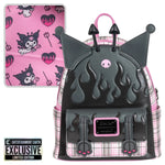 Sanrio Kuromi Flames and Plaid Mini-Backpack - EE Exclusive