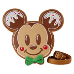 Mickey and Minnie Mouse Gingerbread Cookie Figural Crossbody Purse