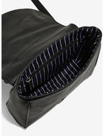 LOUNGEFLY THE NIGHTMARE BEFORE CHRISTMAS: JACK STUDDED FLAP CROSSBODY BAG
