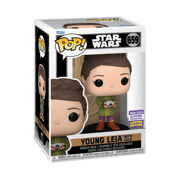 Star Wars: Obi-Wan Kenobi Young Leia with Lola Funko Pop! Vinyl Figure -2023 Summer Convention Exclusive #659