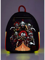 Loungefly Killer Klowns From Outer Space Circus Glow-In-The-Dark Mini Backpack