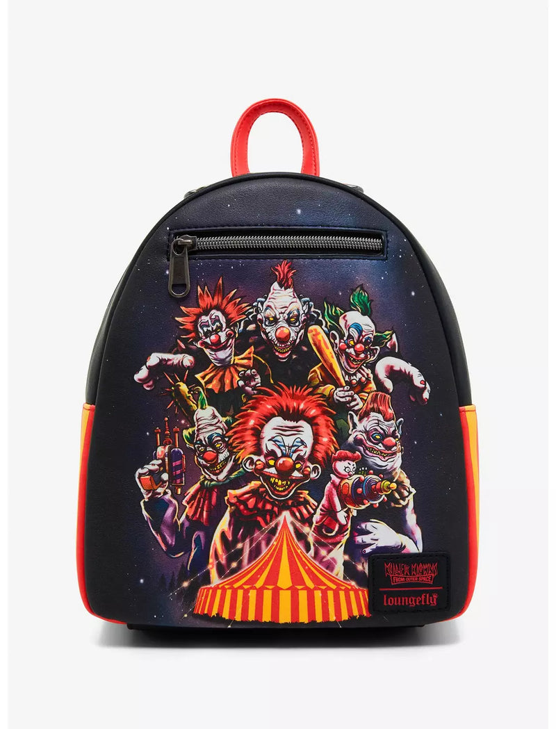 Loungefly Killer Klowns From Outer Space Circus Glow-In-The-Dark Mini Backpack