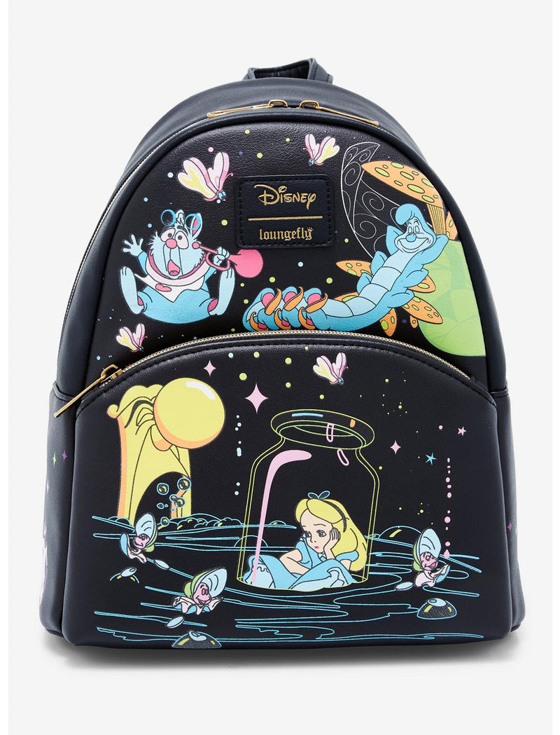 Alice In Wonderland Glow-In-The-Dark Characters Mini Backpack