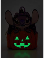 Loungefly Disney Lilo & Stitch: The Series Glow-In-The-Dark Angel Jack-o-Lantern Mini Backpack