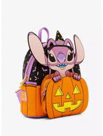 Loungefly Disney Lilo & Stitch: The Series Glow-In-The-Dark Angel Jack-o-Lantern Mini Backpack