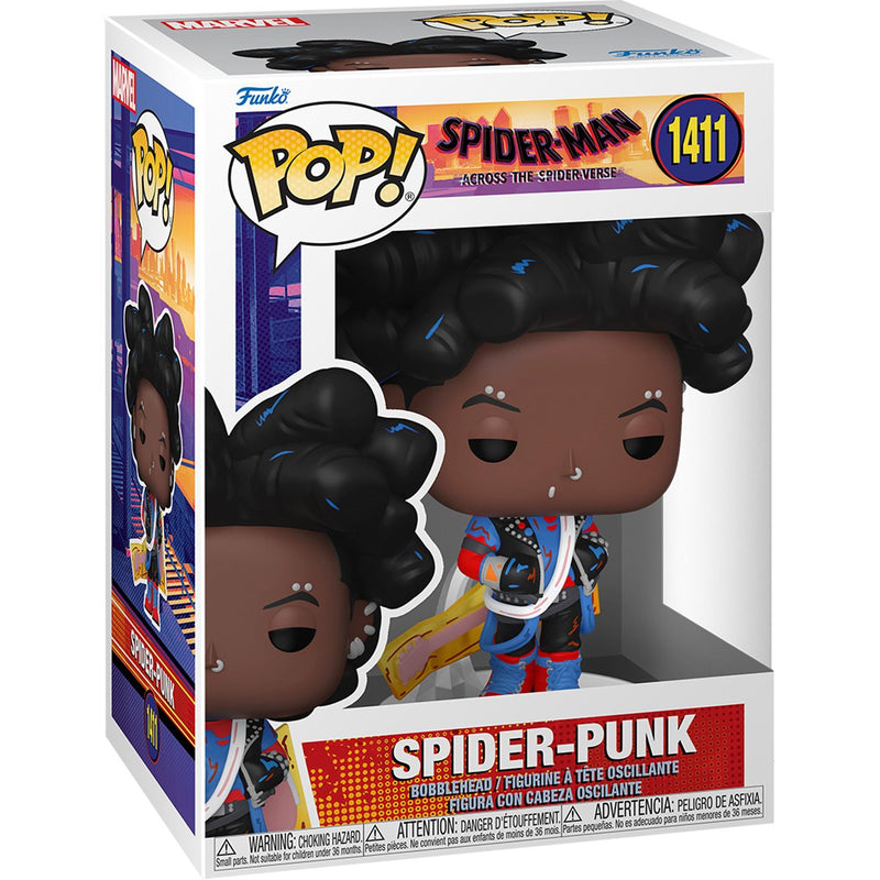 pider-Man: Across The Spider-Verse Spider-Punk Unmasked Funko Pop! Vinyl Figure #1411