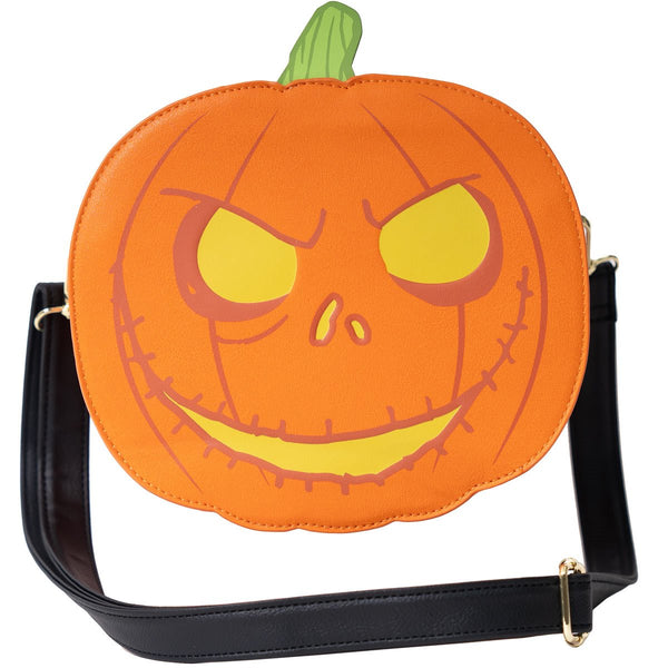 The Nightmare Before Christmas Jack-o'-Lantern Glow-in-the-Dark Crossbody Purse - EE Exclusive