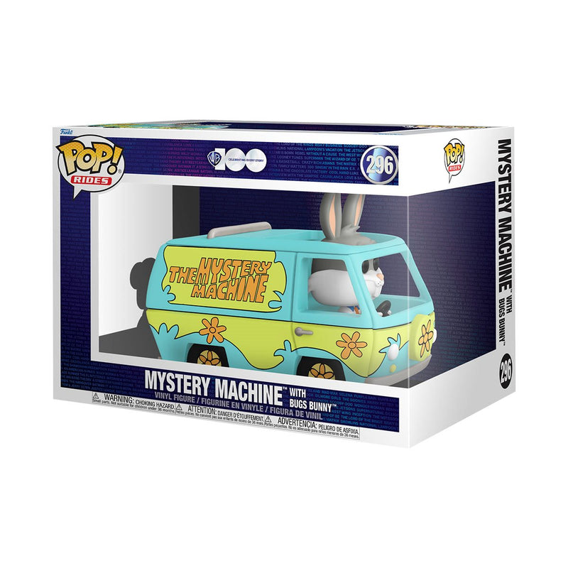 Warner Bros. 100th Anniversary Looney Tunes X Scooby-Doo Mystery Machine w/ Bugs Bunny Super Deluxe Pop! Ride #296