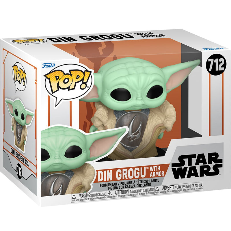 Star Wars: The Mandalorian Din Grogu with Armor Funko Pop! Vinyl Figure #712