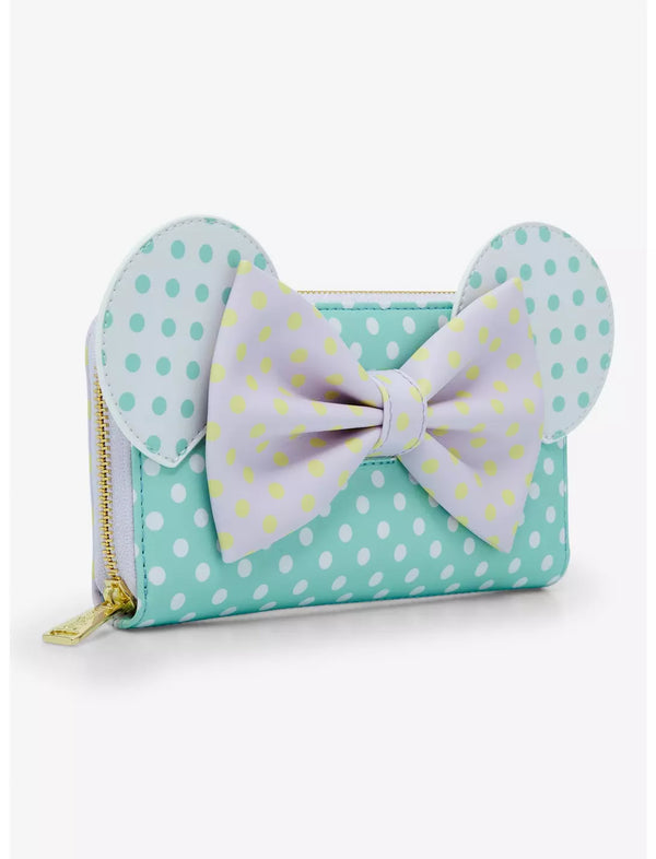 Loungefly Disney Minnie Mouse Pastel Polka Dot Wallet