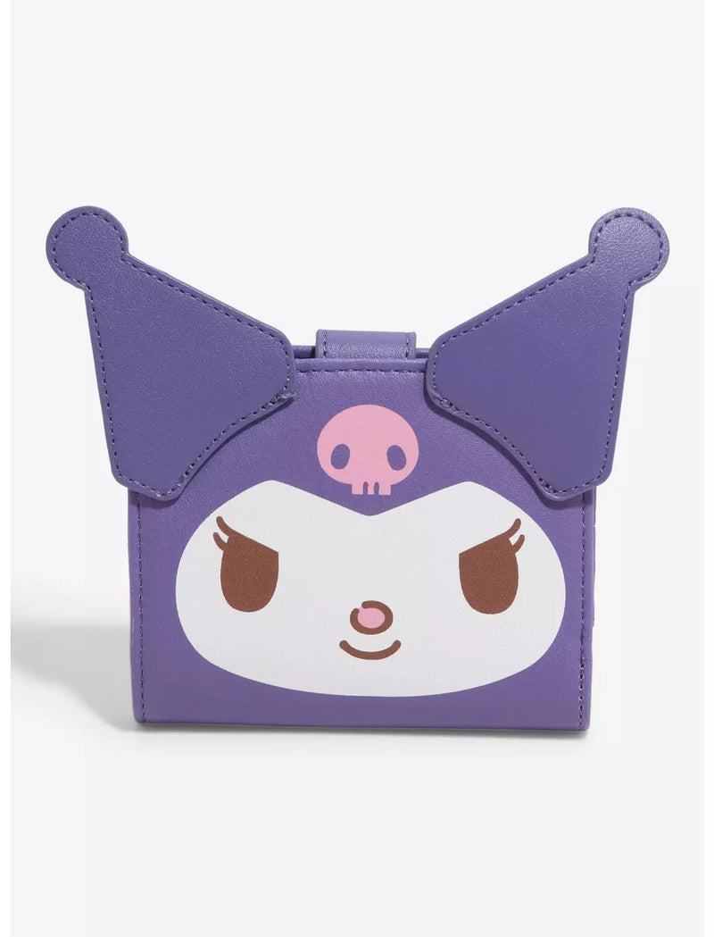 Loungefly Kuromi Face Mini Flap Wallet
