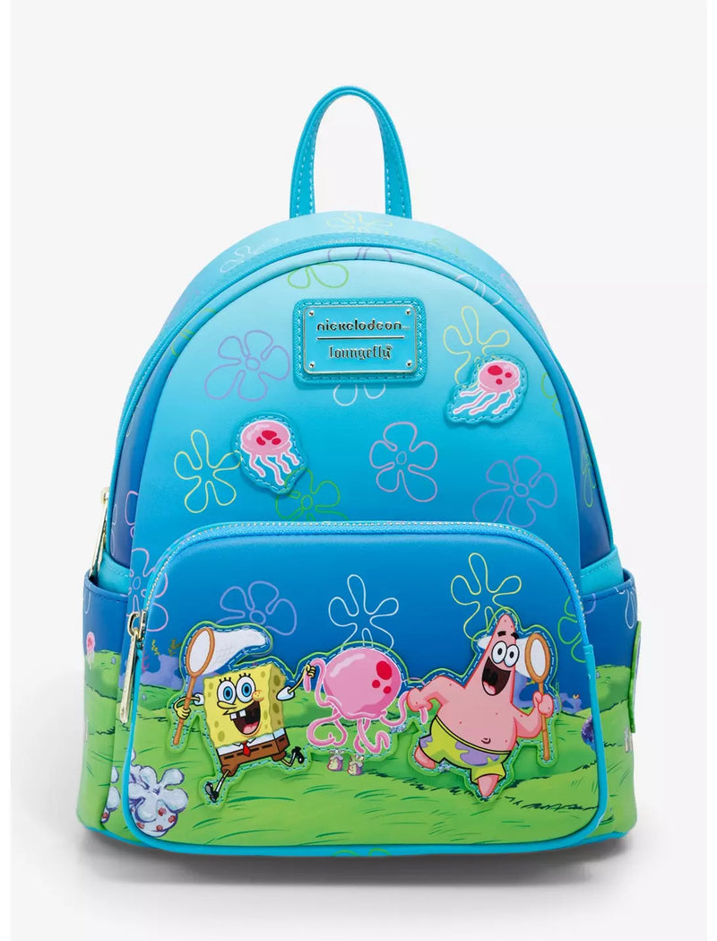 Loungefly SpongeBob SquarePants Patrick & SpongeBob Jellyfishing Mini Backpack