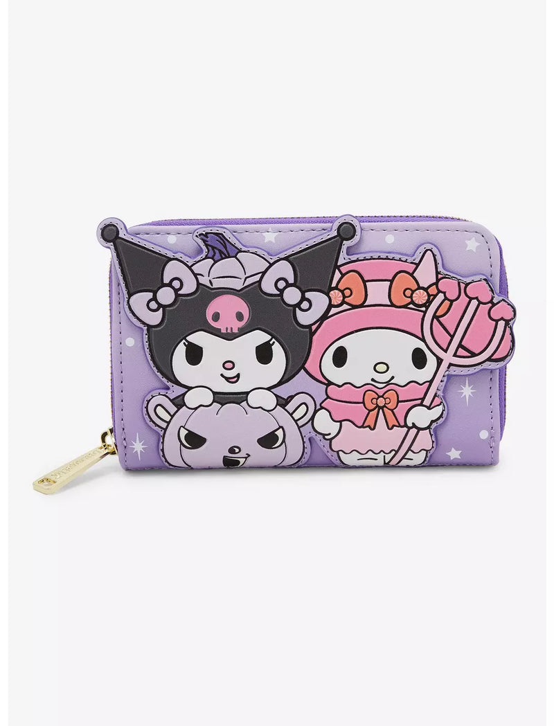Loungefly Sanrio Kuromi & My Melody Halloween Small Zip Wallet