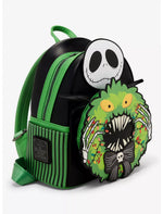 Loungefly Disney The Nightmare Before Christmas Jack Skellington Wreath Glow-in-the-Dark Light-Up Mini Backpack