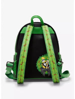 Loungefly Disney The Nightmare Before Christmas Jack Skellington Wreath Glow-in-the-Dark Light-Up Mini Backpack