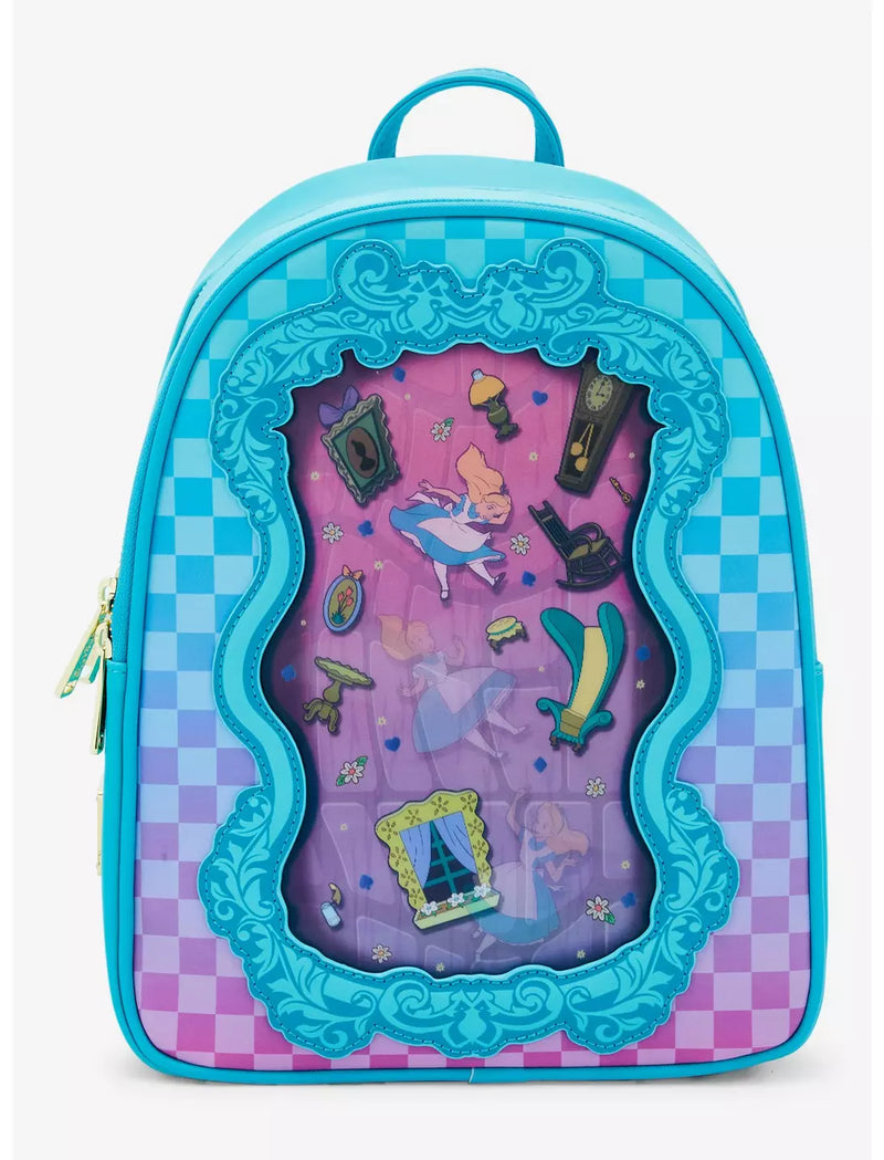 Loungefly Disney Alice in Wonderland Rabbit Hole Lenticular Mini Backpack