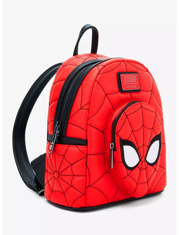 Loungefly Marvel Spider-Man Quilted Mask Mini Backpack