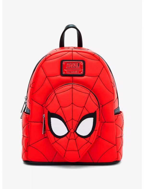 Loungefly Marvel Spider-Man Quilted Mask Mini Backpack