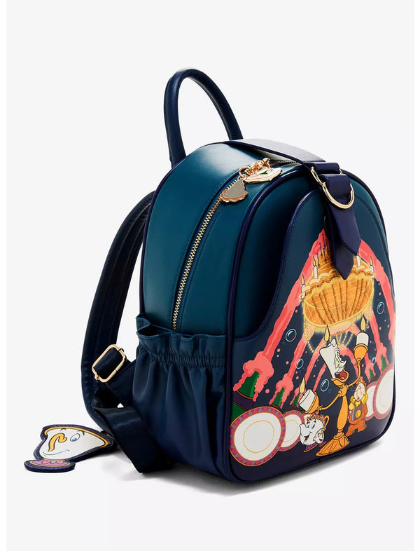 Our Universe Disney Beauty and the Beast Lumiere Be Our Guest Mini Backpack Exclusive
