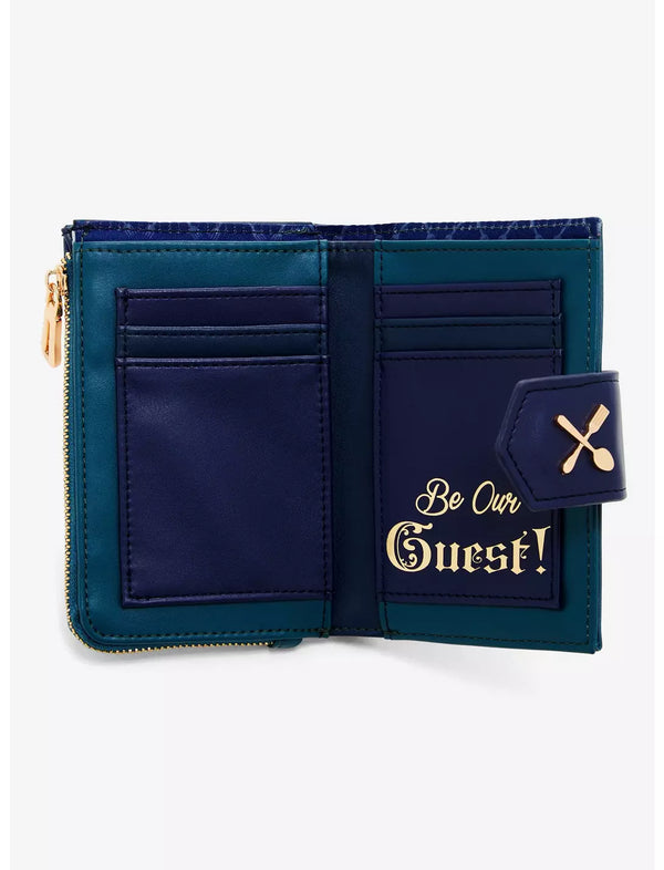 Our Universe Disney Beauty and the Beast Lumiere Be Our Guest Wallet Exclusive