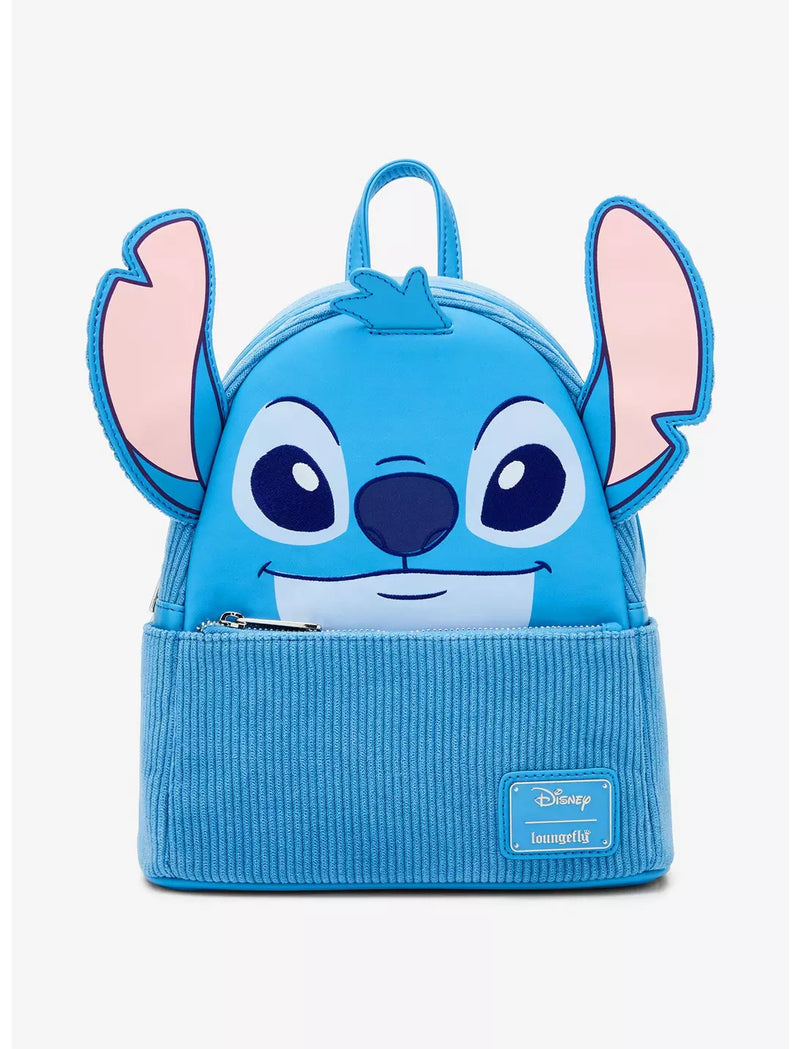 Loungefly Disney Lilo & Stitch Figural Stitch Corduroy Mini Backpack