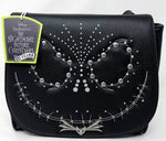 LOUNGEFLY THE NIGHTMARE BEFORE CHRISTMAS: JACK STUDDED FLAP CROSSBODY BAG
