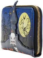 LOUNGEFLY THE NIGHTMARE BEFORE CHRISTMAS: JACK SKELLINGTON HOUSE ZIP AROUND WALLET