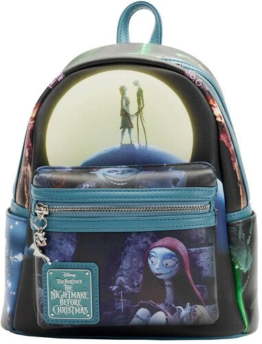 LOUNGEFLY NIGHTMARE BEFORE CHRISTMAS: FINAL FRAME MINI BACKPACK