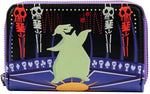 LOUNGEFLY NIGHTMARE BEFORE CHRISTMAS: LOCK SHOCK BARREL OOGIE BOOGIE ZIP AROUND WALLET