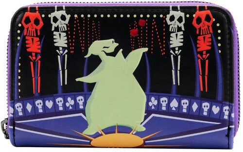 LOUNGEFLY NIGHTMARE BEFORE CHRISTMAS: LOCK SHOCK BARREL OOGIE BOOGIE ZIP AROUND WALLET