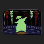 LOUNGEFLY NIGHTMARE BEFORE CHRISTMAS: LOCK SHOCK BARREL OOGIE BOOGIE ZIP AROUND WALLET