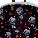 LOUNGEFLY NIGHTMARE BEFORE CHRISTMAS: JACK SKELLINGTON HOUSE MINI BACKPACK