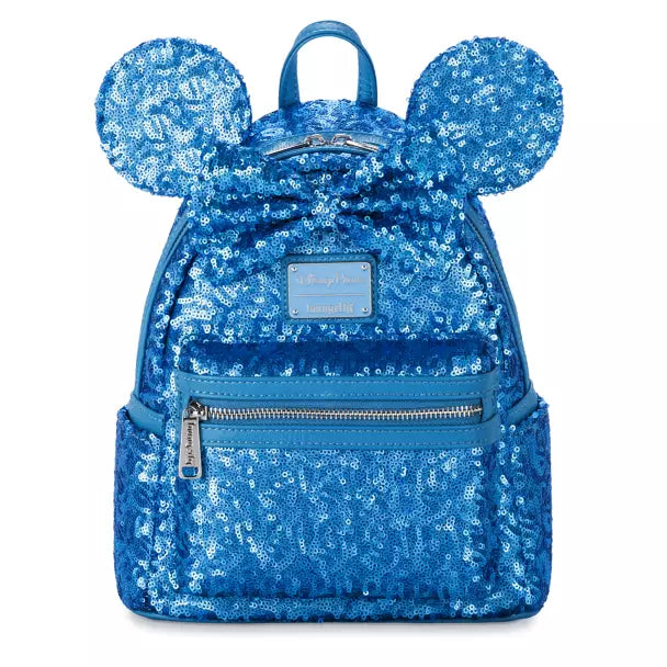 Minnie Mouse Sequined Loungefly Mini Backpack – Hydrangea