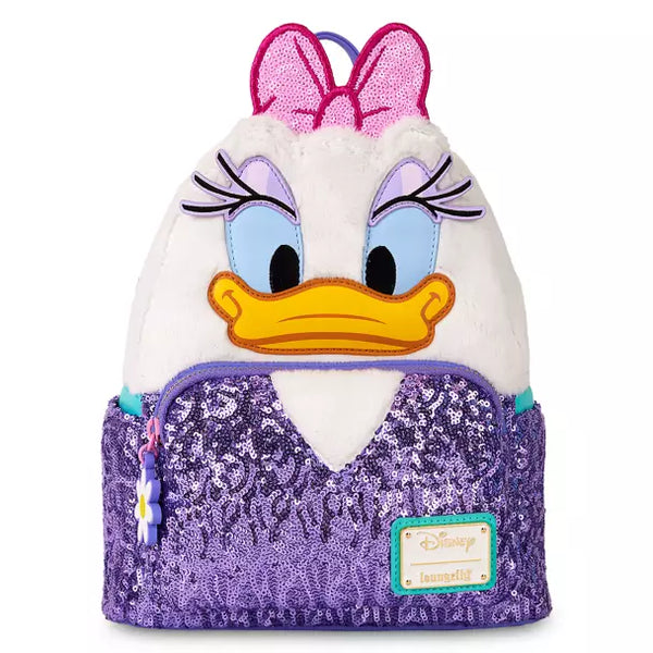 Daisy Duck 85th Anniversary Loungefly Sequin Mini Backpac