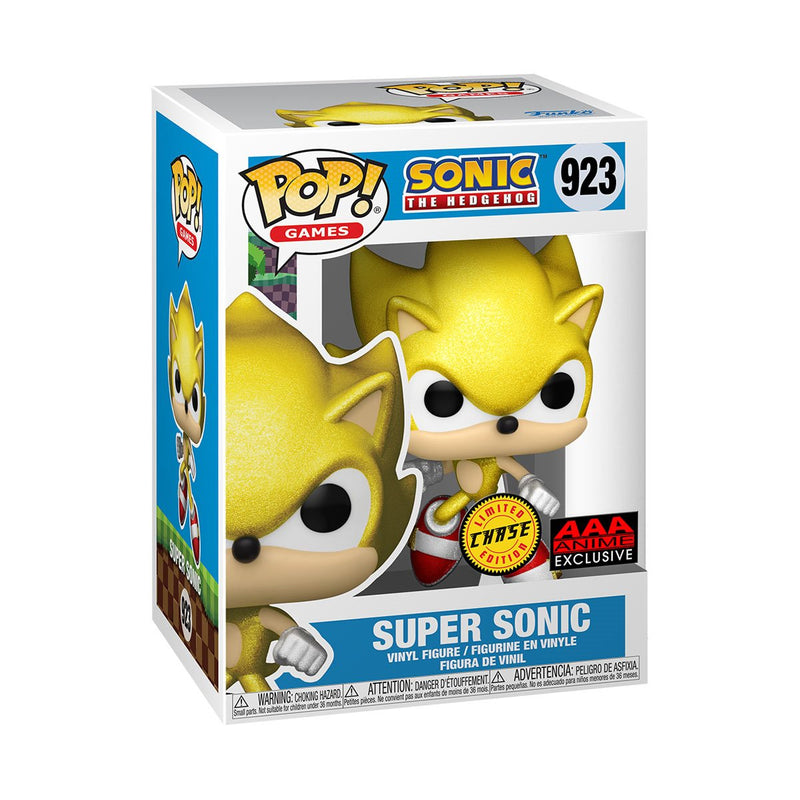 Sonic the Hedgehog Super Sonic Funko Pop! AAA Anime Exclusive (CHASE) #923