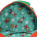 Loungefly-How the Grinch Stole Christmas Grinch Christmas Sweater Mini-Backpack - EE Exclusive