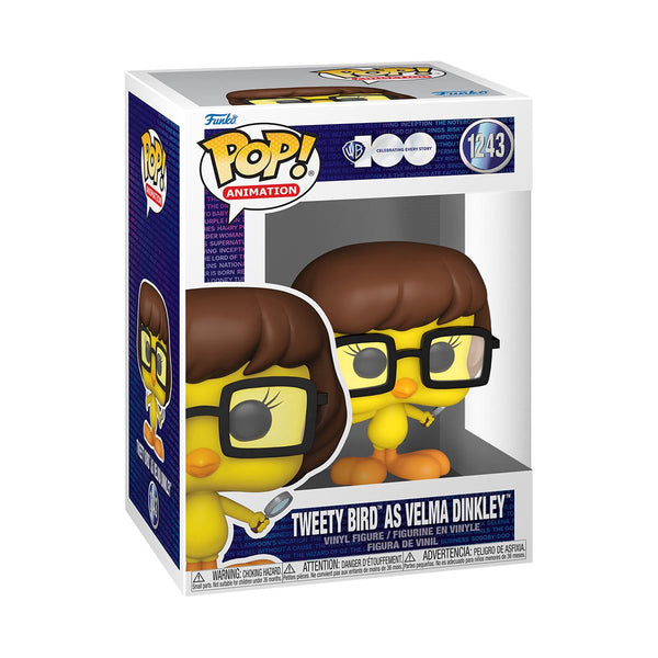 Warner Bros. 100th Anniversary Looney Tunes X Scooby-Doo Tweety Bird as Velma Dinkley Funko Pop! Vinyl Figure #1243