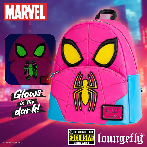 Marvel Spider-Man Cosplay Glow-in-the-Dark Mini-Backpack - EE Exclusive