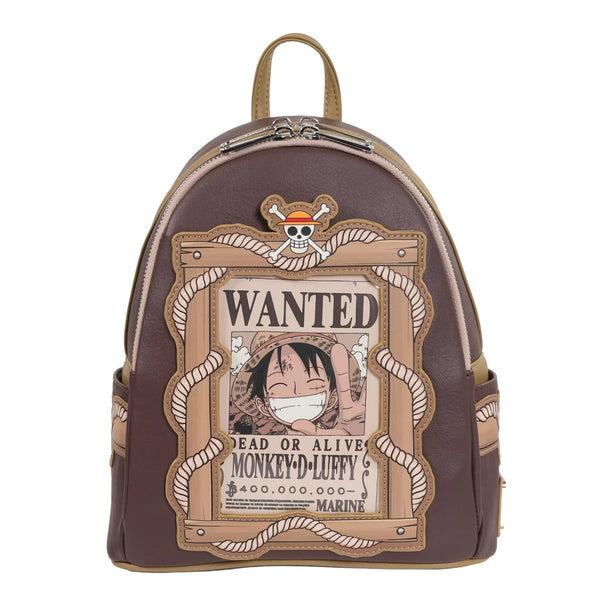 Loungefly-One Piece Wanted Dead or Alive Monkey D. Luffy Mini-Backpack - EE Exclusive