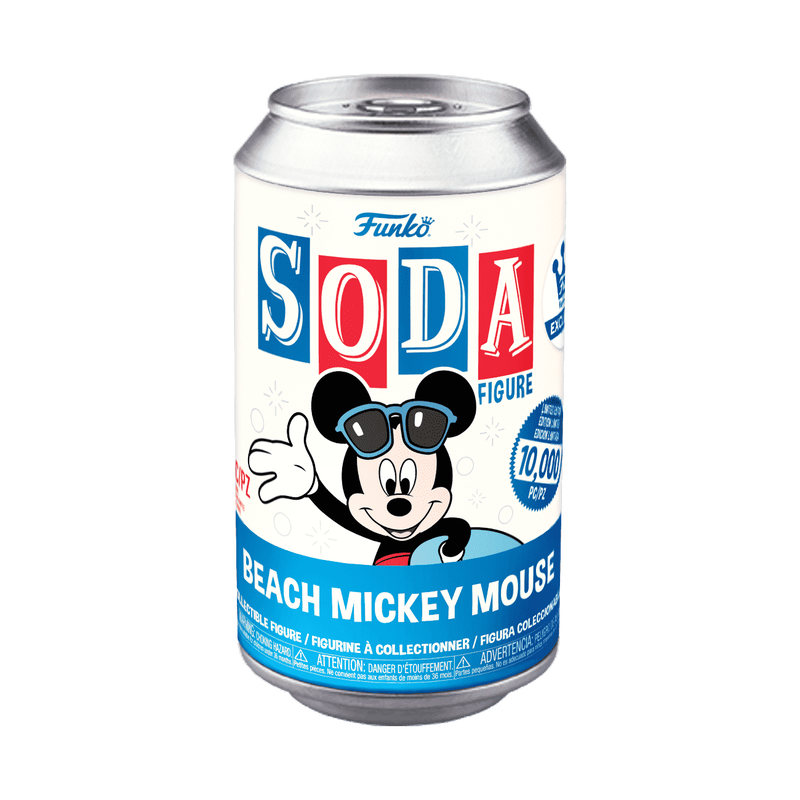DISNEY VINYL SODA BEACH MICKEY MOUSE