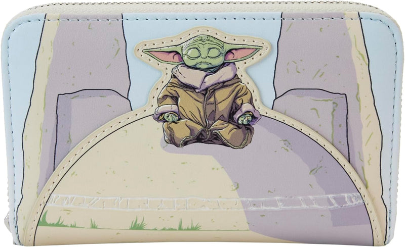 Loungefly The Mandalorian Grogu Stone Glow in the Dark Wallet