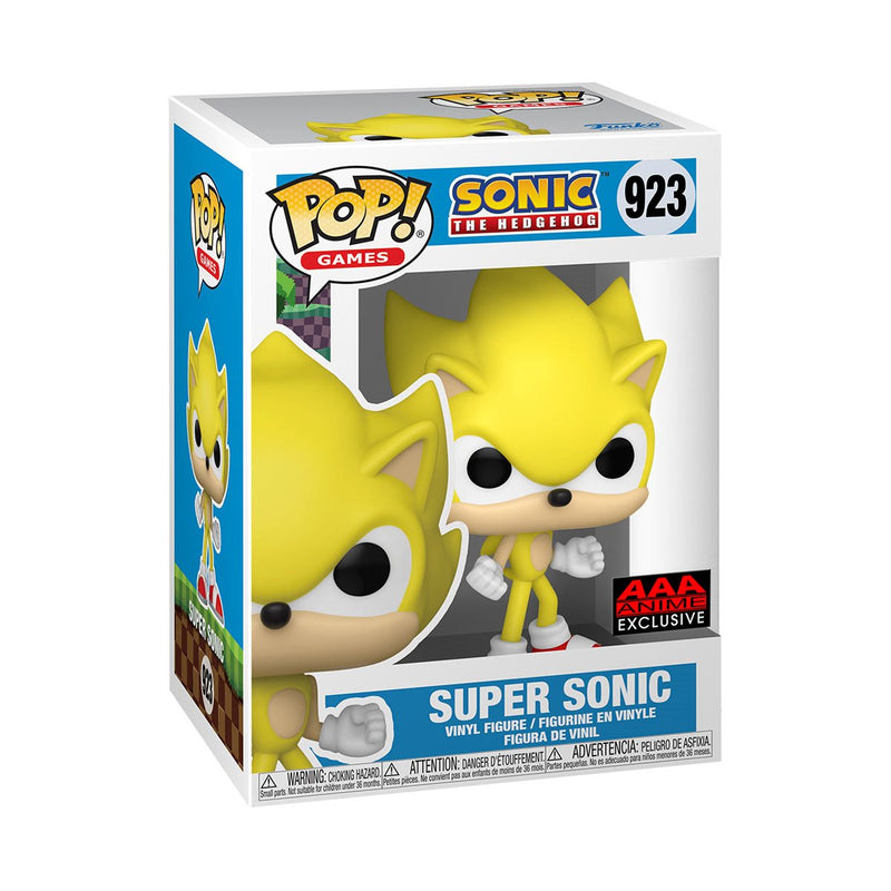 Sonic the Hedgehog Super Sonic Funko Pop! Vinyl Figure AAA Anime Exclusive #923