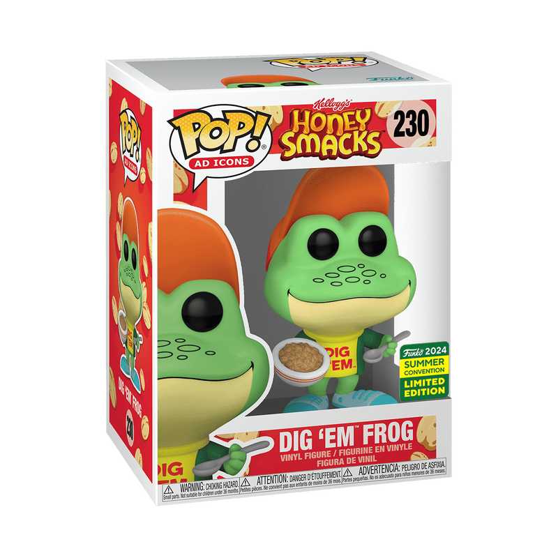 Kellogg's Pop! Dig 'Em Frog (Funko 2024 Summer Convention Limited Edition Sticker) #230