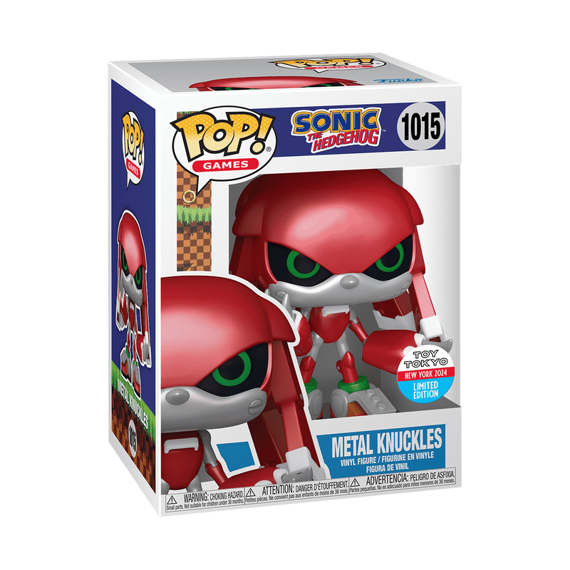 Sonic The Hedgehog Pop! Metal Knuckles (Toy Tokyo NY 2024 Sticker) #1015
