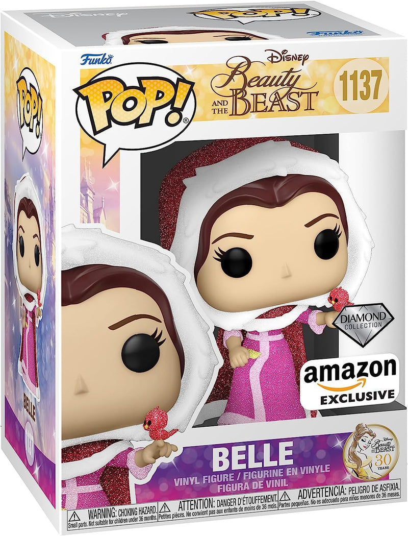 Beauty and the Beast Winter Belle Pop! (Diamond Amazon Exclusive) Vinyl Figure #1137
