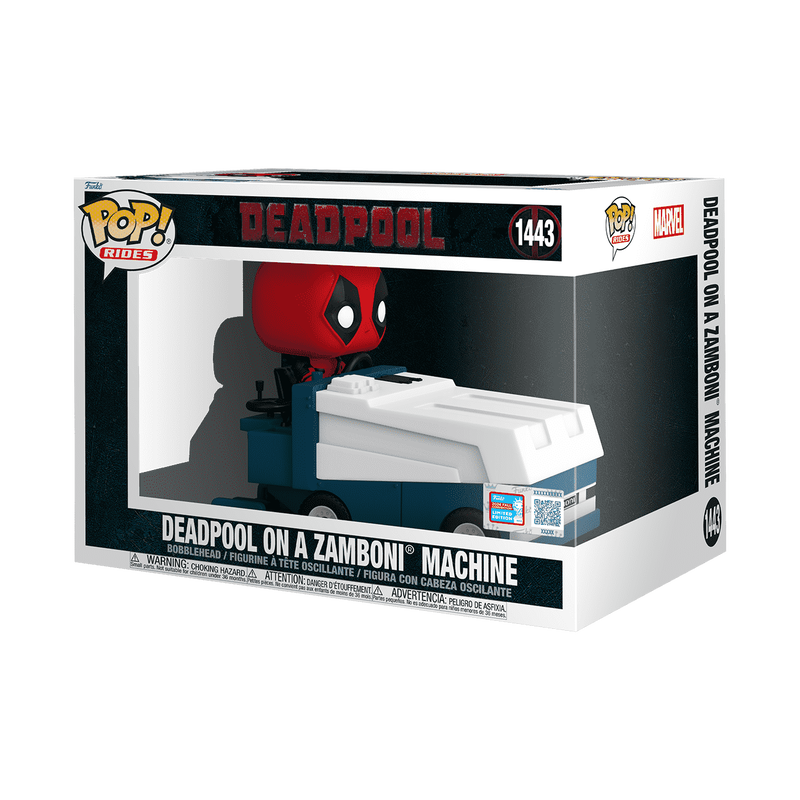 Marvel Pop! Rides Super Deluxe Deadpool on a Zamboni Machine #1443