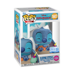 Disney Pop! Plus Sleeping Stitch in Box (Flocked) #1607