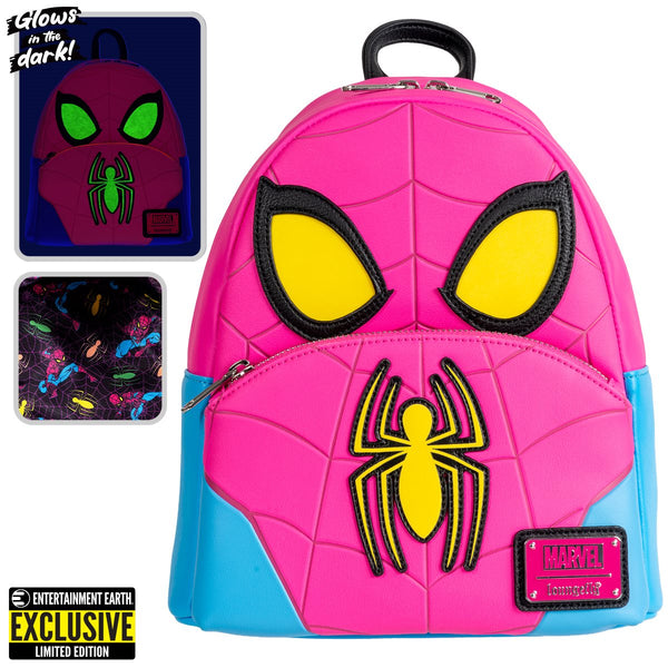 Marvel Spider-Man Cosplay Glow-in-the-Dark Mini-Backpack - EE Exclusive