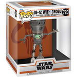 Star Wars: The Mandalorian IG-12 with Grogu Deluxe Funko Pop! #720
