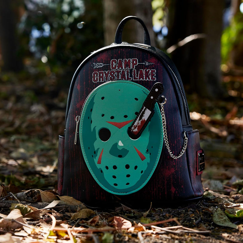 Loungefly Halloween: Friday the 13th Jason Cosplay Glow in the Dark Mini-Backpack